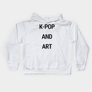 K-Pop and art Kids Hoodie